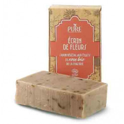 Savon Écrin de fleurs aux éclats de rose bio de la Chaltrie